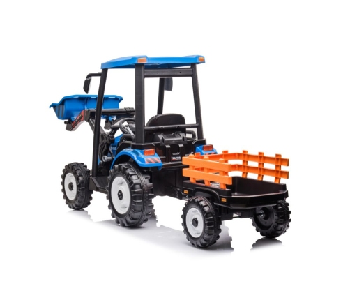 Battery-operated tractor with trailer Hercules Blue 24V