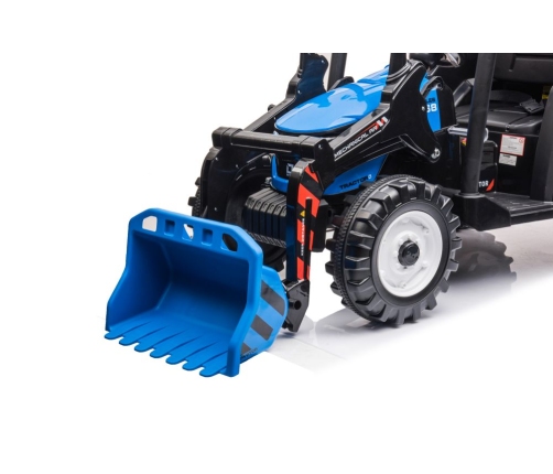 Battery-operated tractor with trailer Hercules Blue 24V