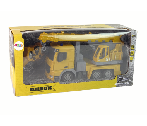 Crane Construction Vehicle 2.4G R/C Yellow 1:12