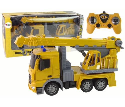 Crane Construction Vehicle 2.4G R/C Yellow 1:12