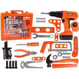 Handyman Set Screwdriver Battery Hammer Saw