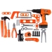 Handyman Set Screwdriver Battery Hammer Saw