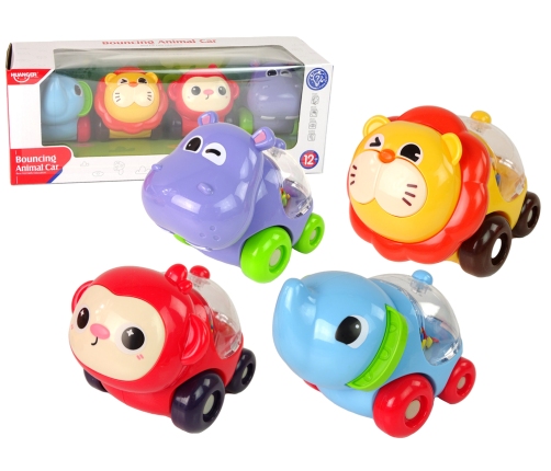 Set of Coloured Vehicles with Balls