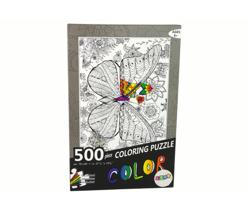 Puzzles to colour 500 Elements Butterfly