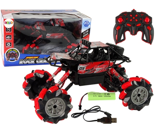 Remote-controlled off-road car R/C 1:14 Red