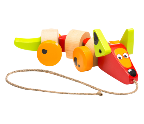 Wooden Dachshund Dog on a string Pull Toy 13623