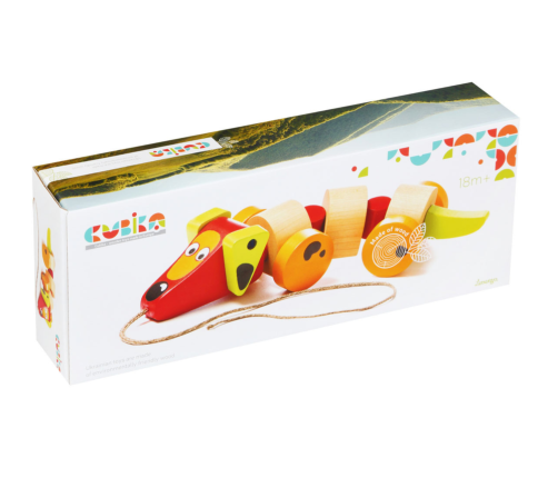 Wooden Dachshund Dog on a string Pull Toy 13623