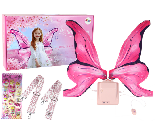 LED Melody Pink Fairy Butterfly Wings Set