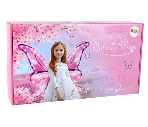 LED Melody Pink Fairy Butterfly Wings Set