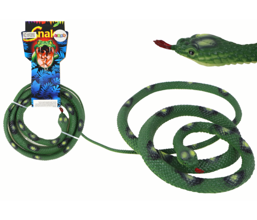 Artificial Rubber Coral Snake Green PVC