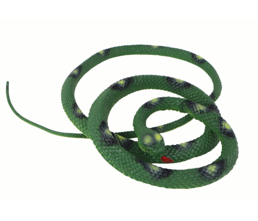 Artificial Rubber Coral Snake Green PVC