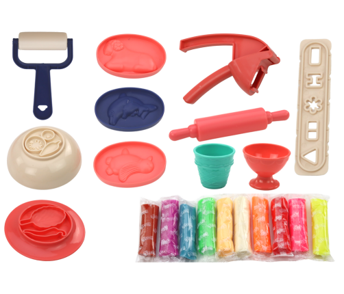 Playdough Set Kitchen Squeezer Chef Accessories