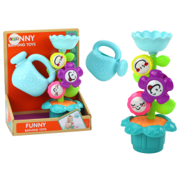 Bath Toy Colorful Flowers Watering Can