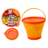 Universal Foldable Silicone Bucket, Orange