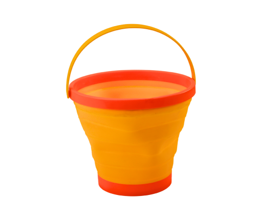 Universal Foldable Silicone Bucket, Orange