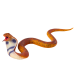 Realistic Cobra Snake Figurine Thermoplastic Rubber Brown