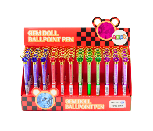 Mouse Ballpoint Pen Diamonds Blue Refill 0.7mm Mix