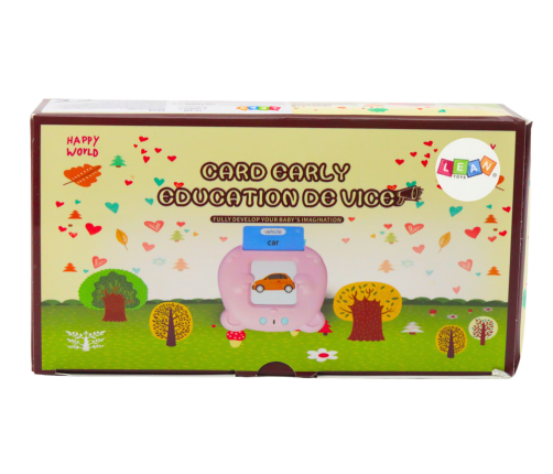 Tablet For Educational Cards Learning Polish English Language 224 Words Pink