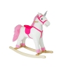 Running Horse Unicorn White Sounds Moves Snout Tail 74 cm