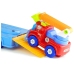 Set of vehicles Police Fire Engine Auto Transport Trailer Unscrewing