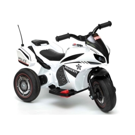 Electric Ride-On Police Motorbike GTM5588 White-Black