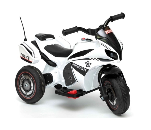 Electric Ride-On Police Motorbike GTM5588 White-Black