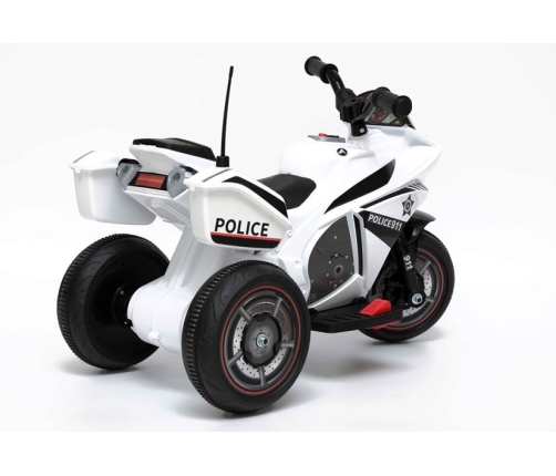 Electric Ride-On Police Motorbike GTM5588 White-Black