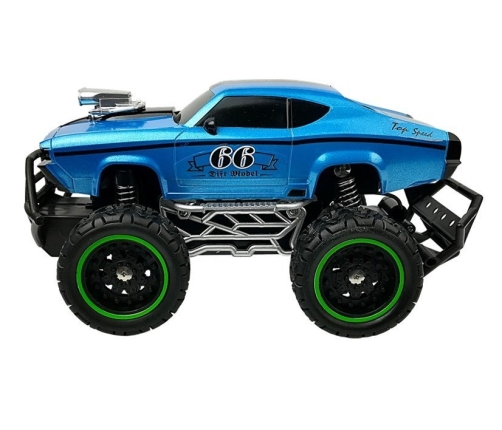 Remote controlled Car Off-road R/C Blue High Wheels