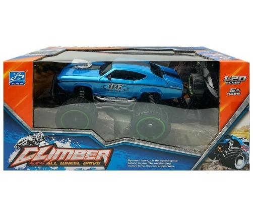 Remote controlled Car Off-road R/C Blue High Wheels