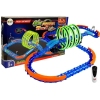 Racing Track Glowing in the Dark with Loops and Remote-Controlled Car