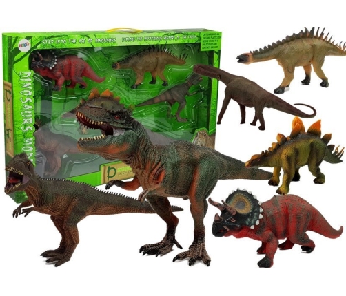 Dinosaur Set Big Figures Models 6 pieces Tyrannosaurus