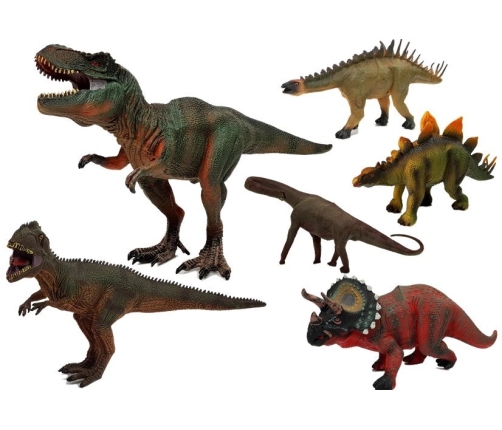 Dinosaur Set Big Figures Models 6 pieces Tyrannosaurus