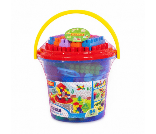 Building Blocks Bucket 84 Pieces Windows Doors Vehicles 37213