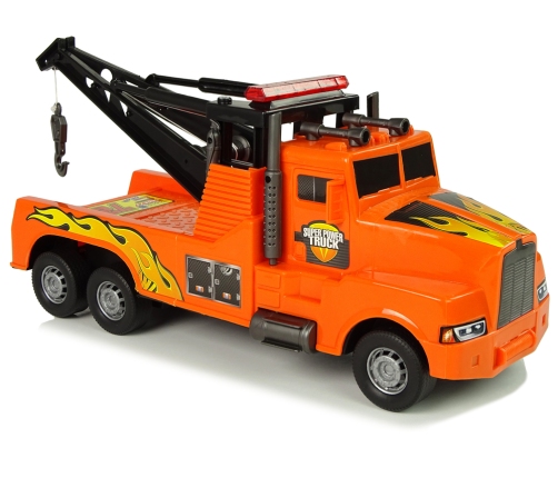 Auto Tow Truck Roadside Assistance 1:10 Rope Orange