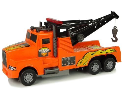 Auto Tow Truck Roadside Assistance 1:10 Rope Orange