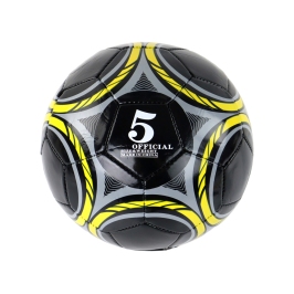 Black Football Ball 24 cm Size 5