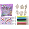 Creative Set Stained Glass Window Fusing Paint Ice Cream Sweets 3D