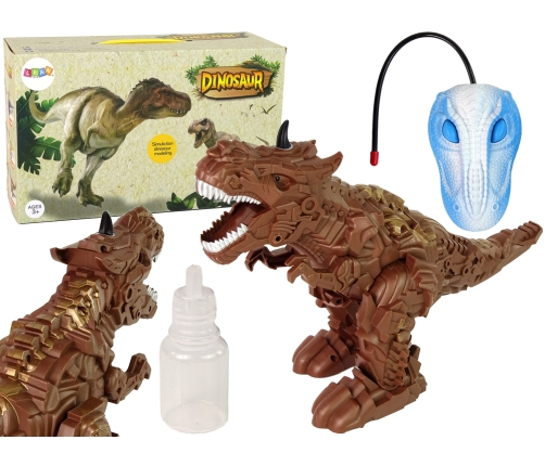 Remote-controlled dinosaur Steam Projector Brown