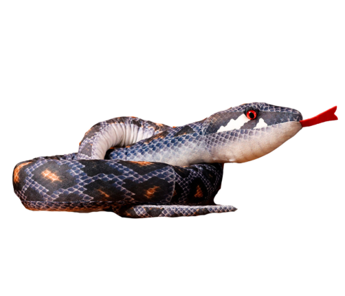 Plush Gray Snake Mascot 170 cm