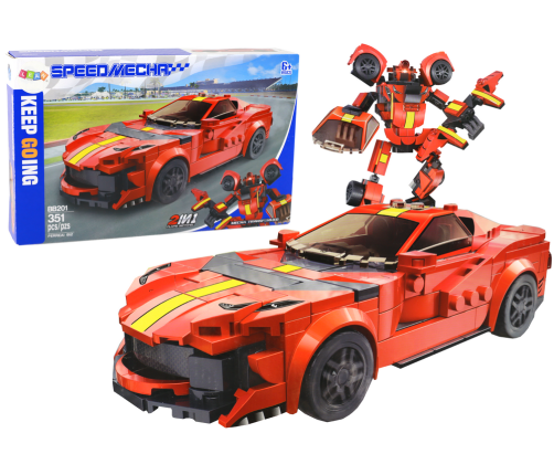 Construction Bricks Vehicle Sports Car Robot Ferreai 812 351 pcs.