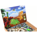 A set of educational magnetic puzzles with dinosaurs