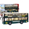 Double Decker Bus Lights Sounds Friction Drive Dark Green 1:16