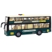 Double Decker Bus Lights Sounds Friction Drive Dark Green 1:16