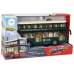 Double Decker Bus Lights Sounds Friction Drive Dark Green 1:16