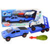 Modern Car Set with Quad Bike and Tow Truck for Dismantling DIY Blue