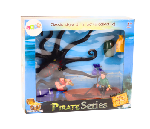 Set of Figures Pirates Octopus Boat Accessories