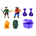 Set of Figures Pirates Octopus Boat Accessories