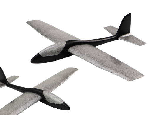 Large Styrofoam Plane Foam Light Glider Black 68CM