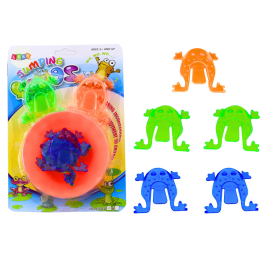 Jumping Frogs Skill Game Colorful Bowl