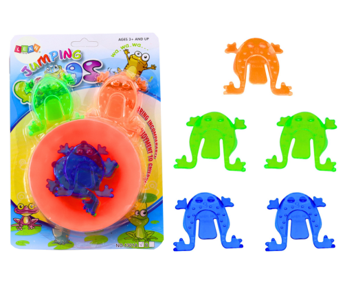 Jumping Frogs Skill Game Colorful Bowl